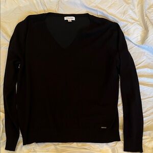 Calvin Klein Elegant Black Knit Top